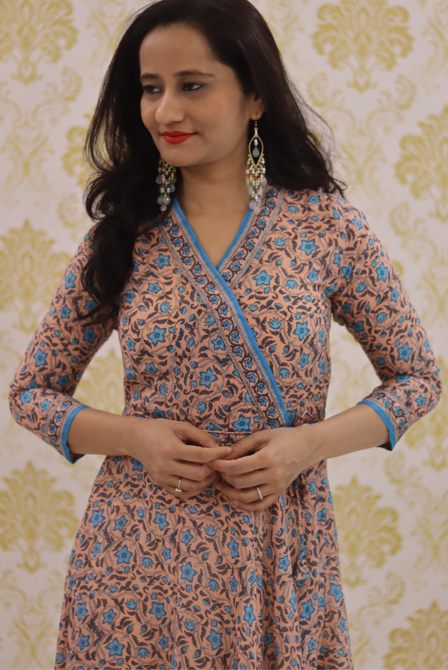 Shehzaadi - Peach (KURTI)