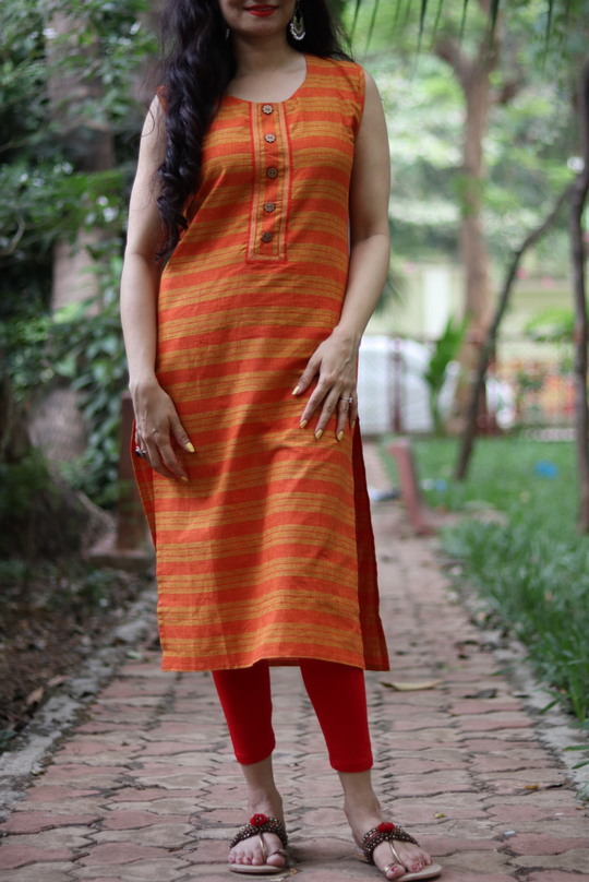 Slice of Orange (KURTI)
