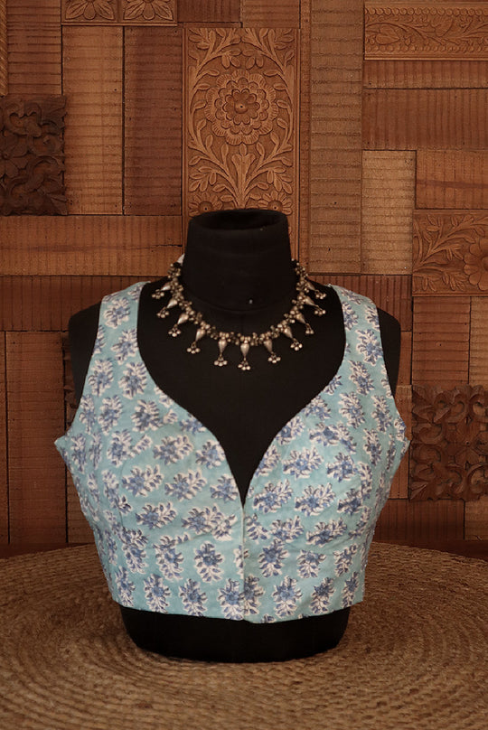 Blue Rain (CROP BLOUSE)