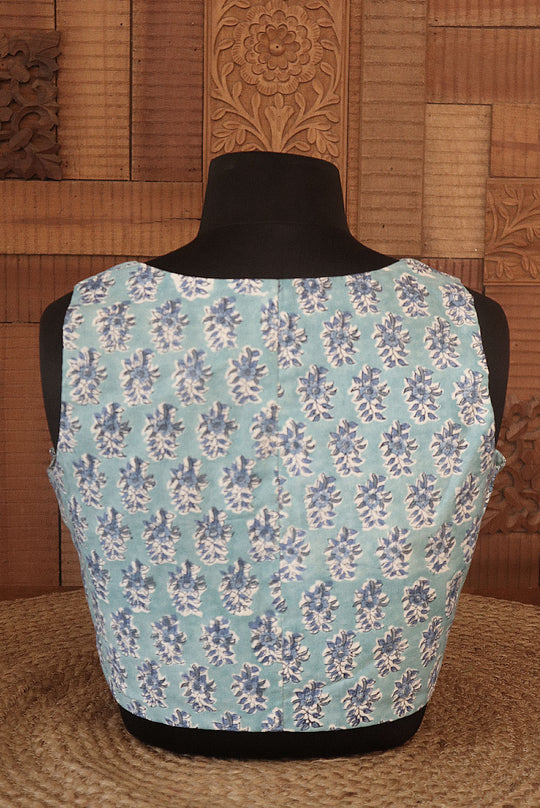 Blue Rain (CROP BLOUSE)