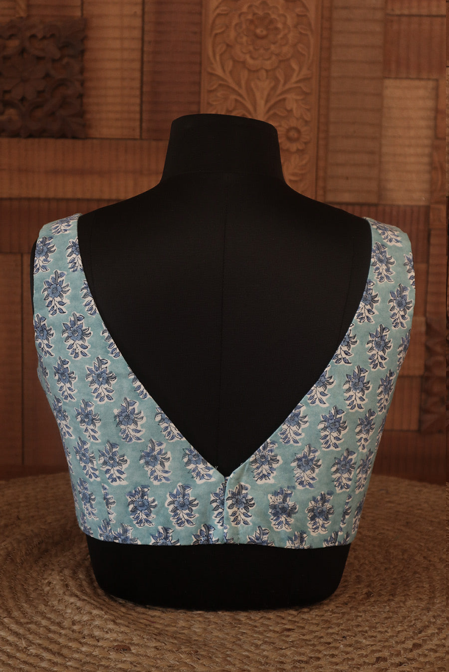 Blue Rain (V NECK BLOUSE)