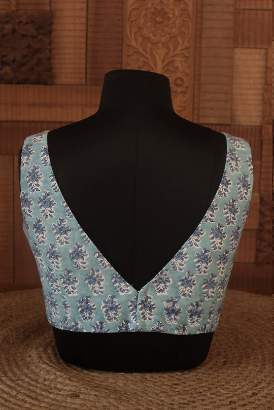 Blue Rain (V NECK BLOUSE)