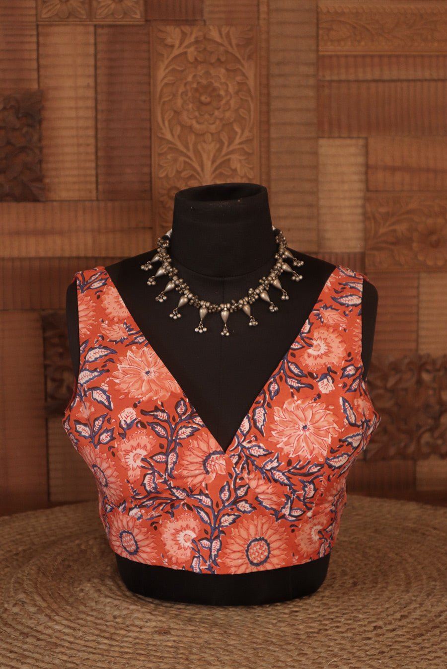 Blazing Flowers (V NECK BLOUSE)
