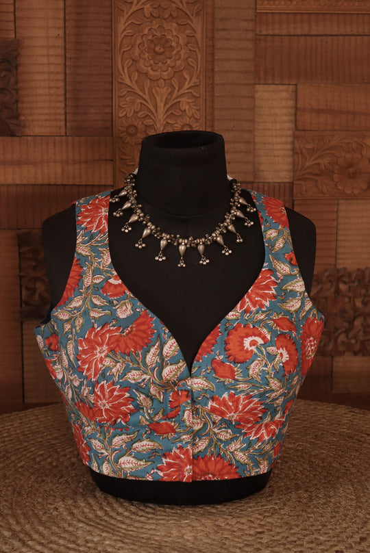 Tropical Bloom (CROP BLOUSE)