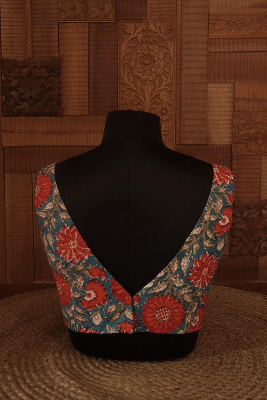 Tropical Bloom (V NECK BLOUSE)