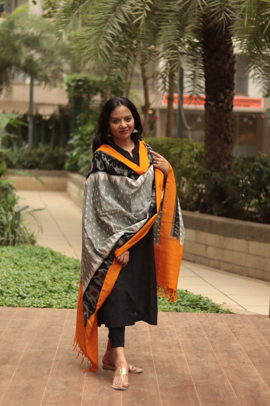 Grey Elephant Chunri (Dupatta)