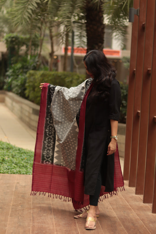 Grey Butta Chunri (Dupatta)
